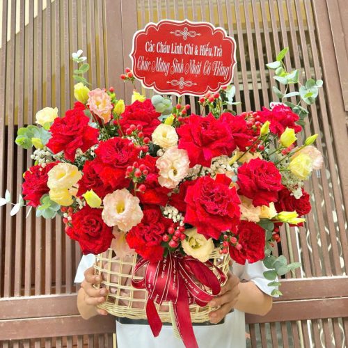 Giỏ Hoa Sang Trọng M144