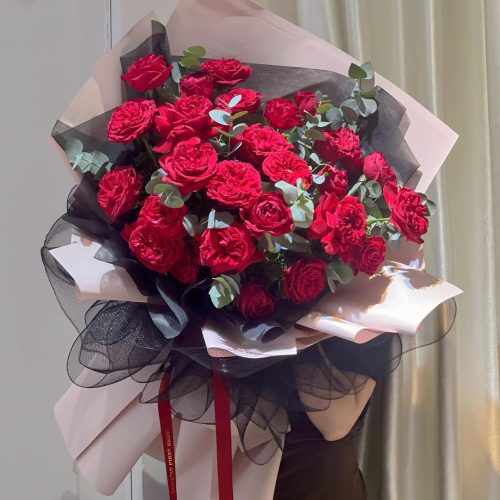 Bó Hoa Hồng Đỏ Nhập Khẩu M256