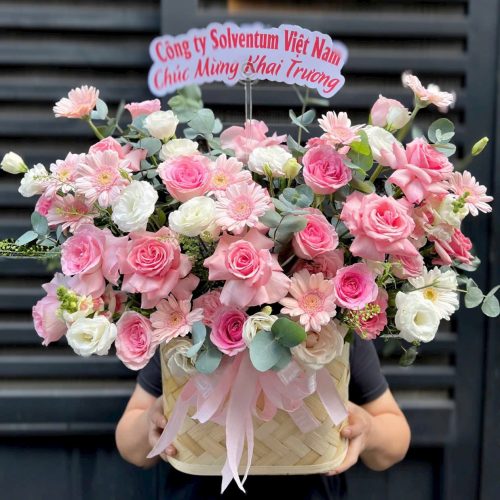 Giỏ Hoa Hồng Ngọt Ngào S03