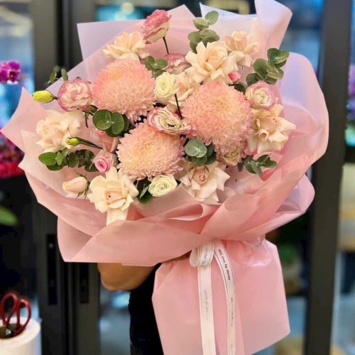 Bó Hoa Hồng Pastel S18