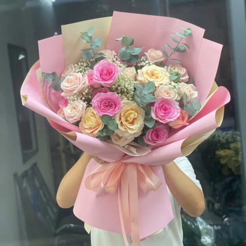 Bó Hoa Hồng Mix Màu Lạc Thần S57