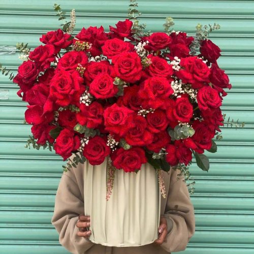 Giỏ Hoa Hồng Đỏ S65