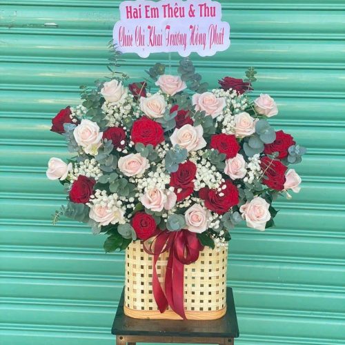 Giỏ Hoa Hồng Đỏ S67