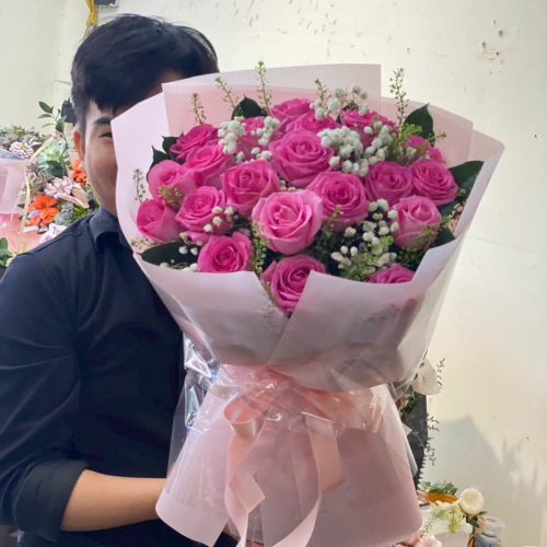 Bó Hoa Hồng Mộng Mơ S71