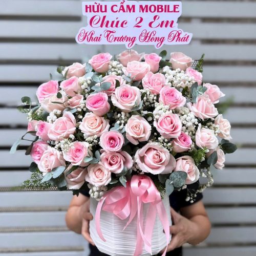 Giỏ Hoa Sắc Hồng S80