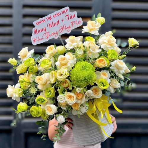 Giỏ Hoa Lộc Xanh S92