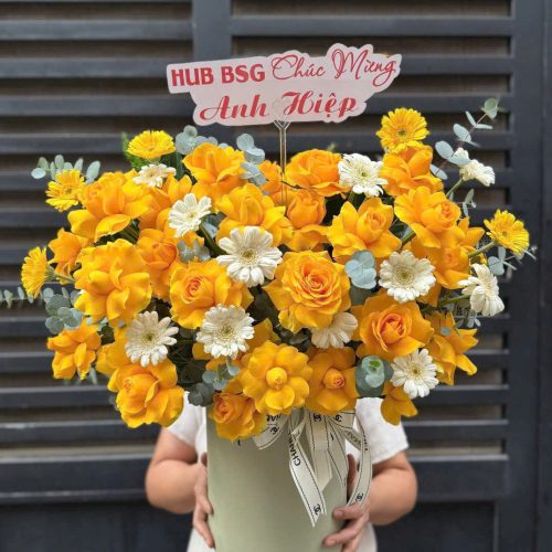 Giỏ Hoa Phúc Vàng S101