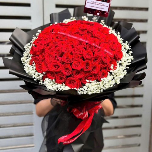 Bó Hoa Hồng Đỏ Rực Rỡ S106