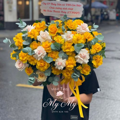 Giỏ Hoa Nắng Mai S138