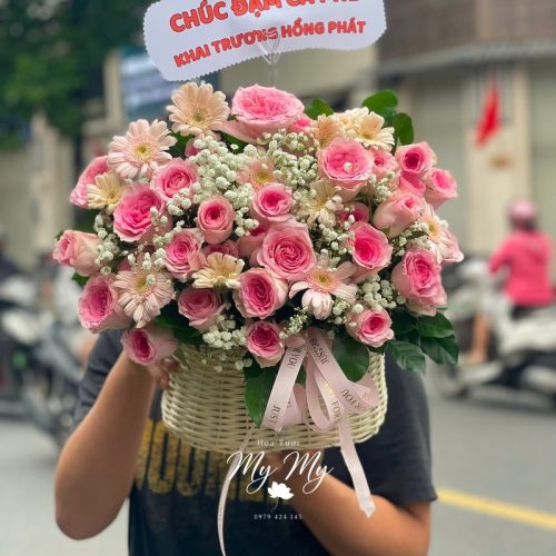 Giỏ Hoa Hồng Lạc Thần S152